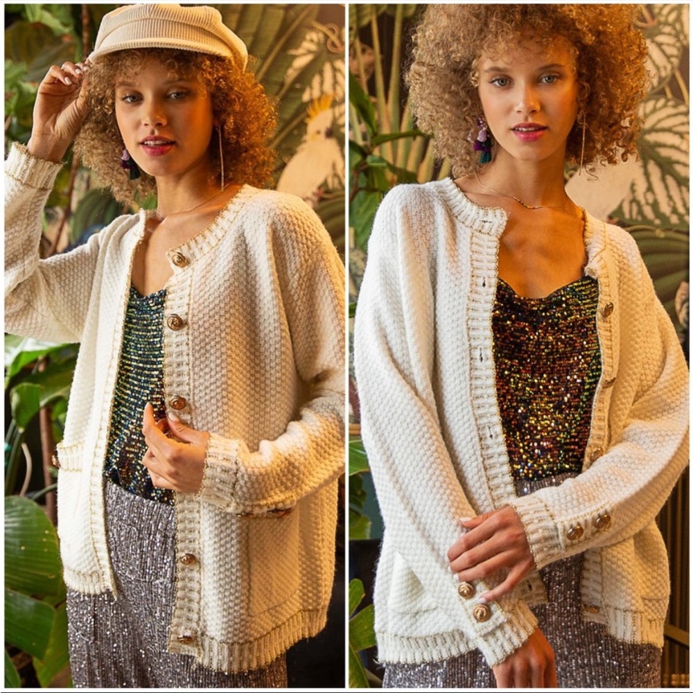 POL Wool Mohair Blend Vintage Cardigan Sweater - Picture 6 of 16